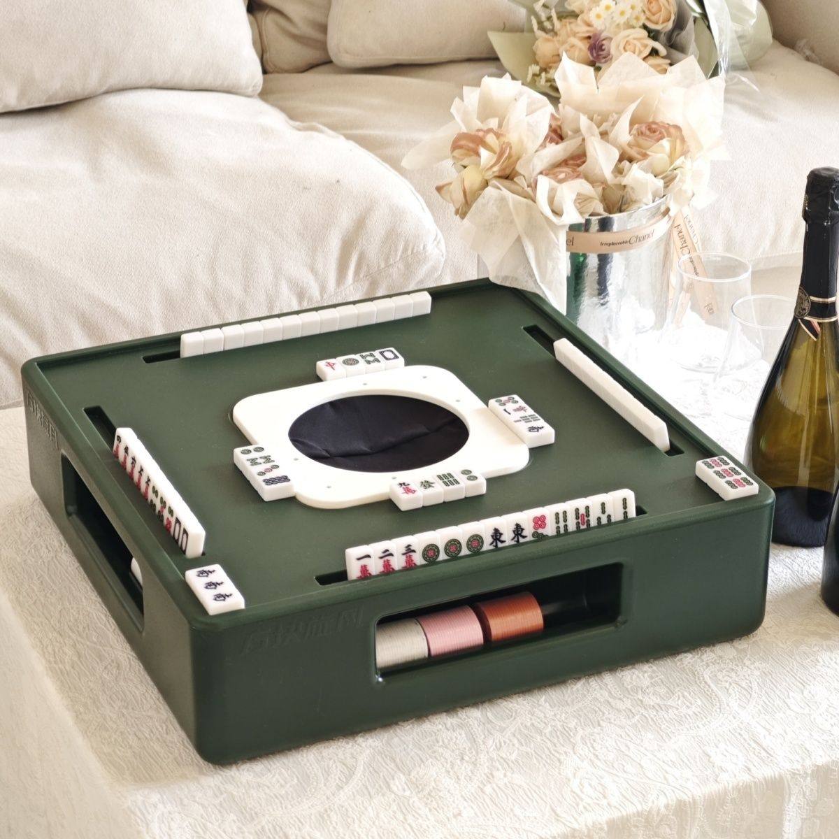 Travel essential: portable automatic mahjong machine 💸 💼