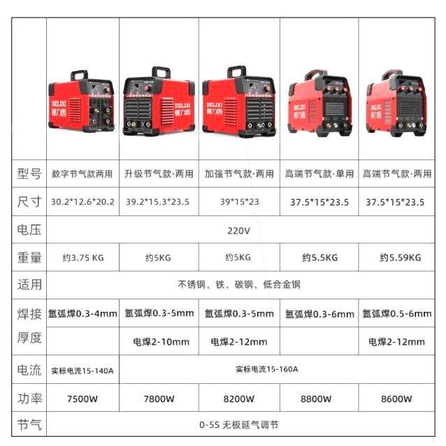New Model Delixi Dual-Purpose Argon Arc Welding Machine Dws-1400/1600 Argon Arc Welding Machine for Home Use 220V with