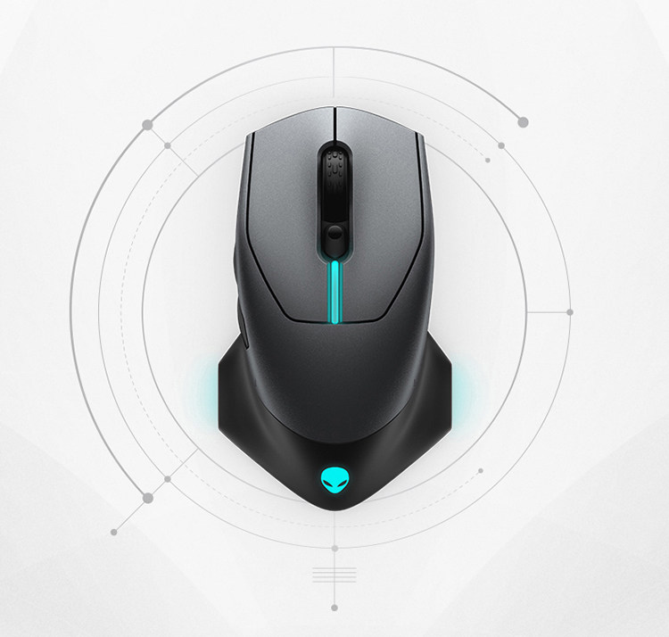 Alienware/外星人AW610M无线游戏鼠标 双模电竞鼠标 RGB高端外设插图1
