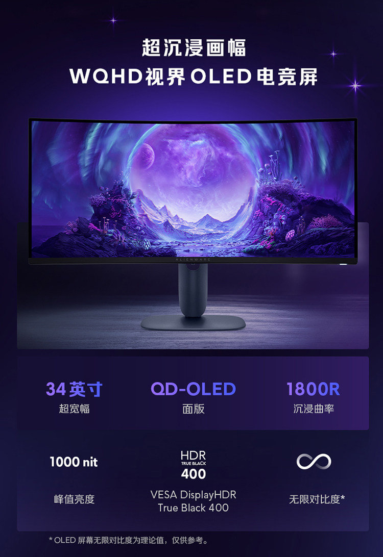 Alienware/外星人AW3425DW 34英寸电竞曲面屏套装插图2
