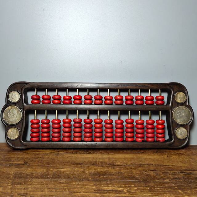 Factory direct sales antiques miscellaneous crafts aged rosewood red beads abacus props ornaments