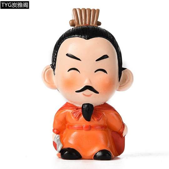 三国公仔人物手办摆件五虎上将诸葛亮刘备关羽张飞赵云曹操工艺品