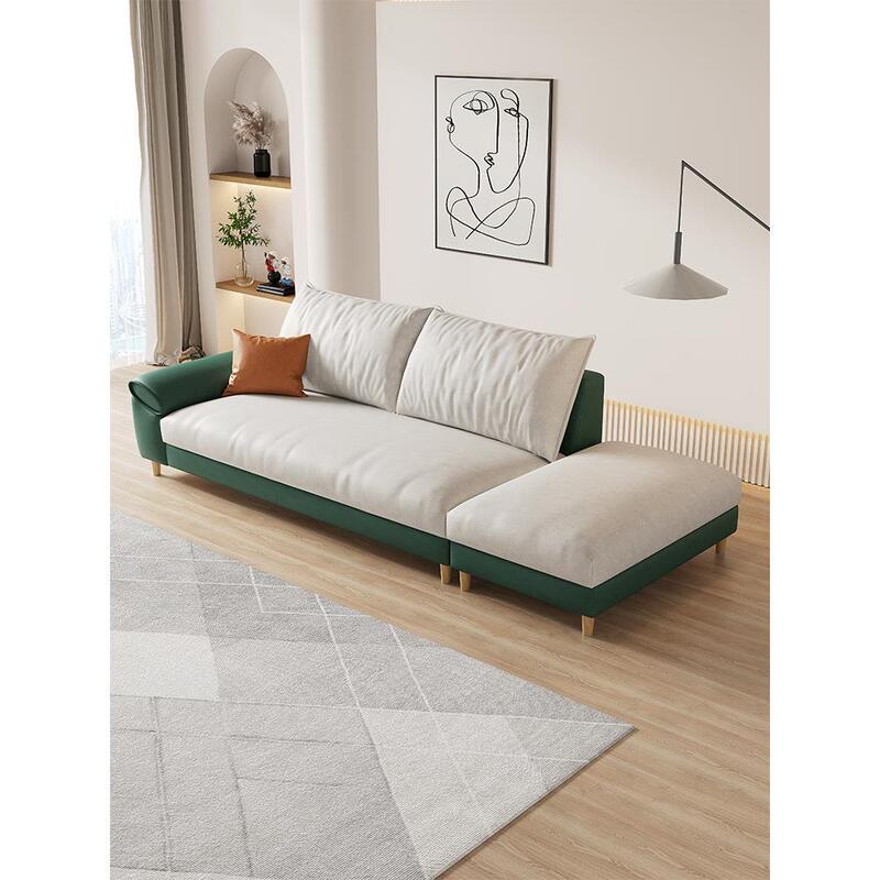 Scandinavian Small Apartment Sofa Living Room Modern Simple Technical Fabric Removable and Washable