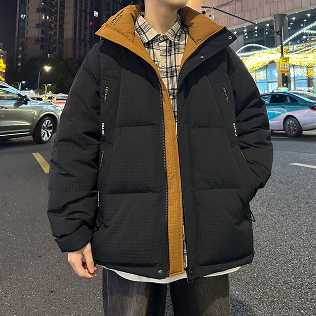 Woodpecker's new winter down jacket boys and students handsome white duck down jacket 15-year-old children thickened men's tops