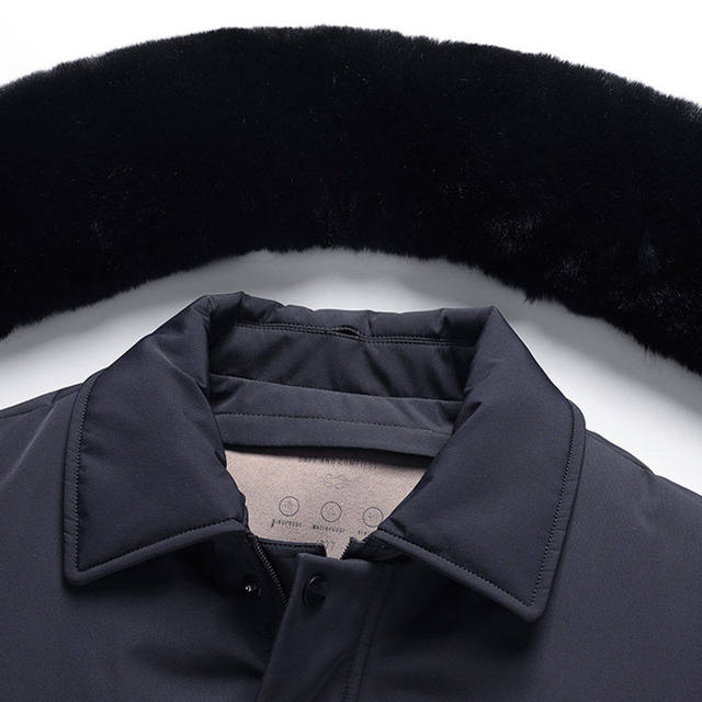 Woodpecker 2026 new high-end middle-aged and elderly down jacket men's dad winter plus velvet thickening northeast warm