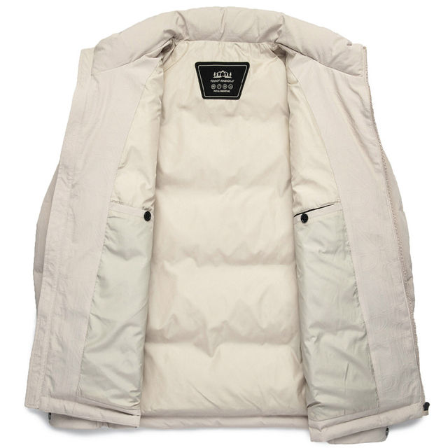 Woodpecker 2026 New Men's Stand Collar Short Down Jacket 90 Down High Filling Volume Thickened Warm Duck Down Jacket