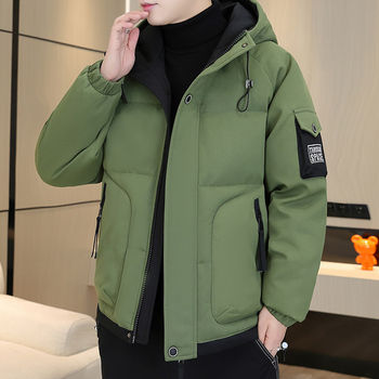 Woodpecker Men's down Jacket Winter Thickened Warm Hooded Cotton Coat Men's 2025 New Trendy down Cotton Jacket