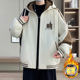 Woodpecker's new autumn and winter baseball uniform jacket for men's junior high school and high school students plus velvet and thickened jacket for older children.