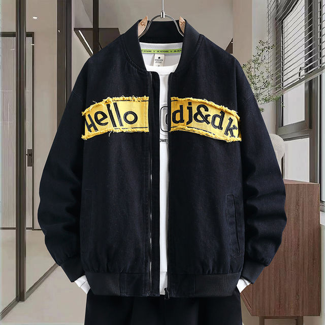 Woodpecker Trendy Brand New Unisex Patchwork Warm Loose Cotton Jacket Men's Coat Couple's Baseball Cotton Jacket