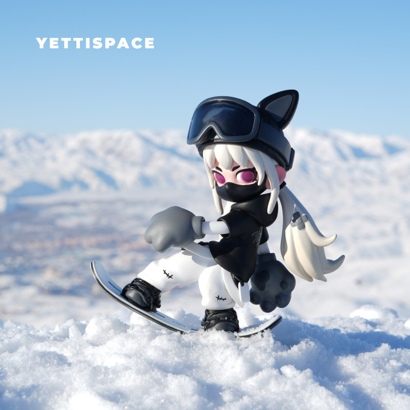YETTISPACE лыжная периферийная трендовая кукла ручной работы, украшение рабочего стола куклы, подарок на день рождения, украшение пары моделей