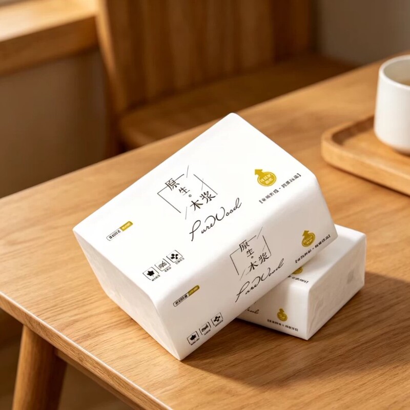 Natural Wood Pulp Extraction Paper Towels, Made from Forest Logs, Healthy, Safe, Delicate, Skin-Friendly, Household Paper Towels Natural Wood Pulp Extraction Paper Towels, Made from Forest Logs, Healthy, Safe, Delicate, Skin-Friendly, Household Paper Towels