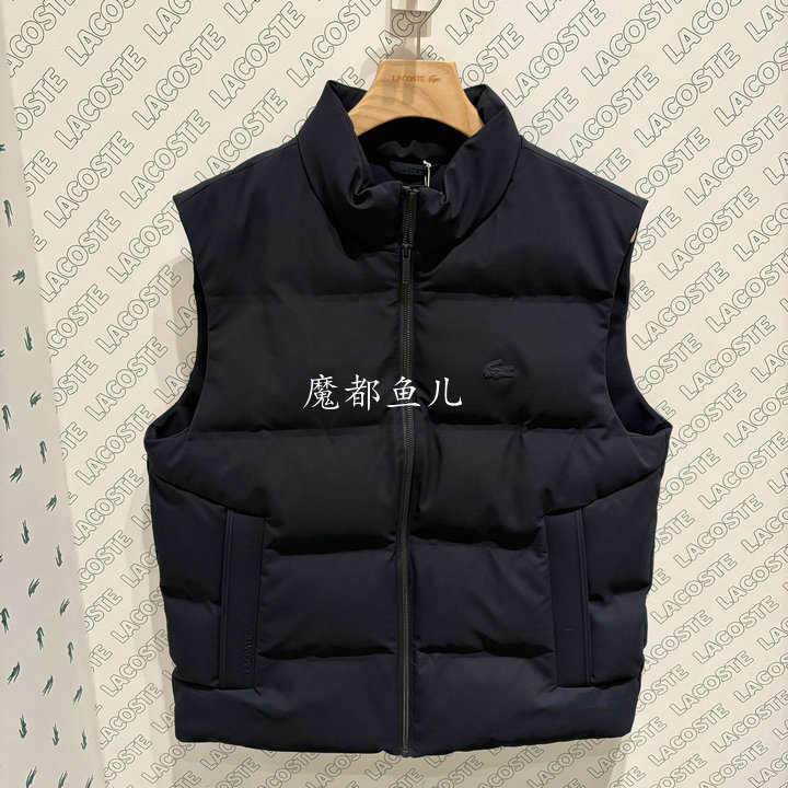 Af255 French Crocodile Lacoste 2026 Autumn and Winter New Men's Stand-Up Collar Goose down Jacket Vest Jacket Af255 French Crocodile Lacoste 2026 Autumn and Winter New Men's Stand-Up Collar Goose down Jacket Vest Jacket