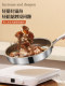 Titanium Non-Stick Frying Pan, Uncoated Pure Titanium Skillet, Suitable for Induction Cookers and Gas Stoves, Household Steak Frying Pan