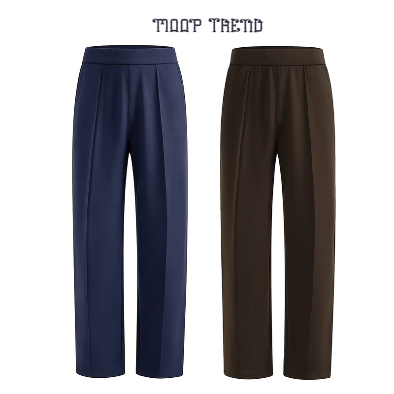 Light Luxury Modal Men's Casual Pants Versatile Drapey Wide-Leg Pants Old Money Style Straight-Leg Trousers Men's Long Pants Dress Pants