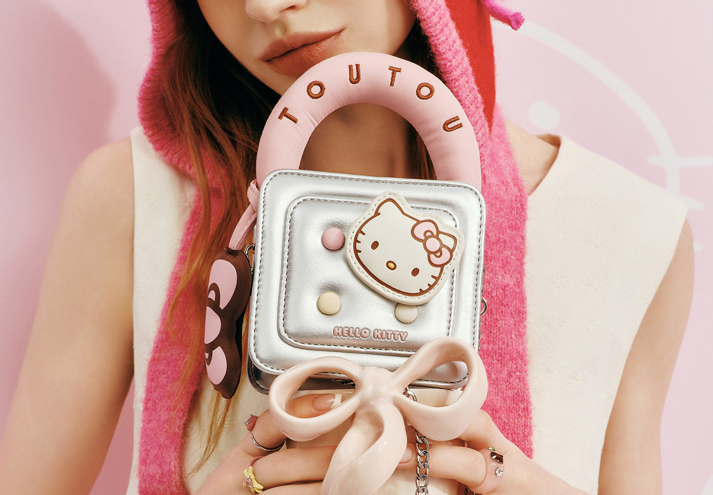 TOUTOU Faux Leather Magnetic Snap Shoulder Bag