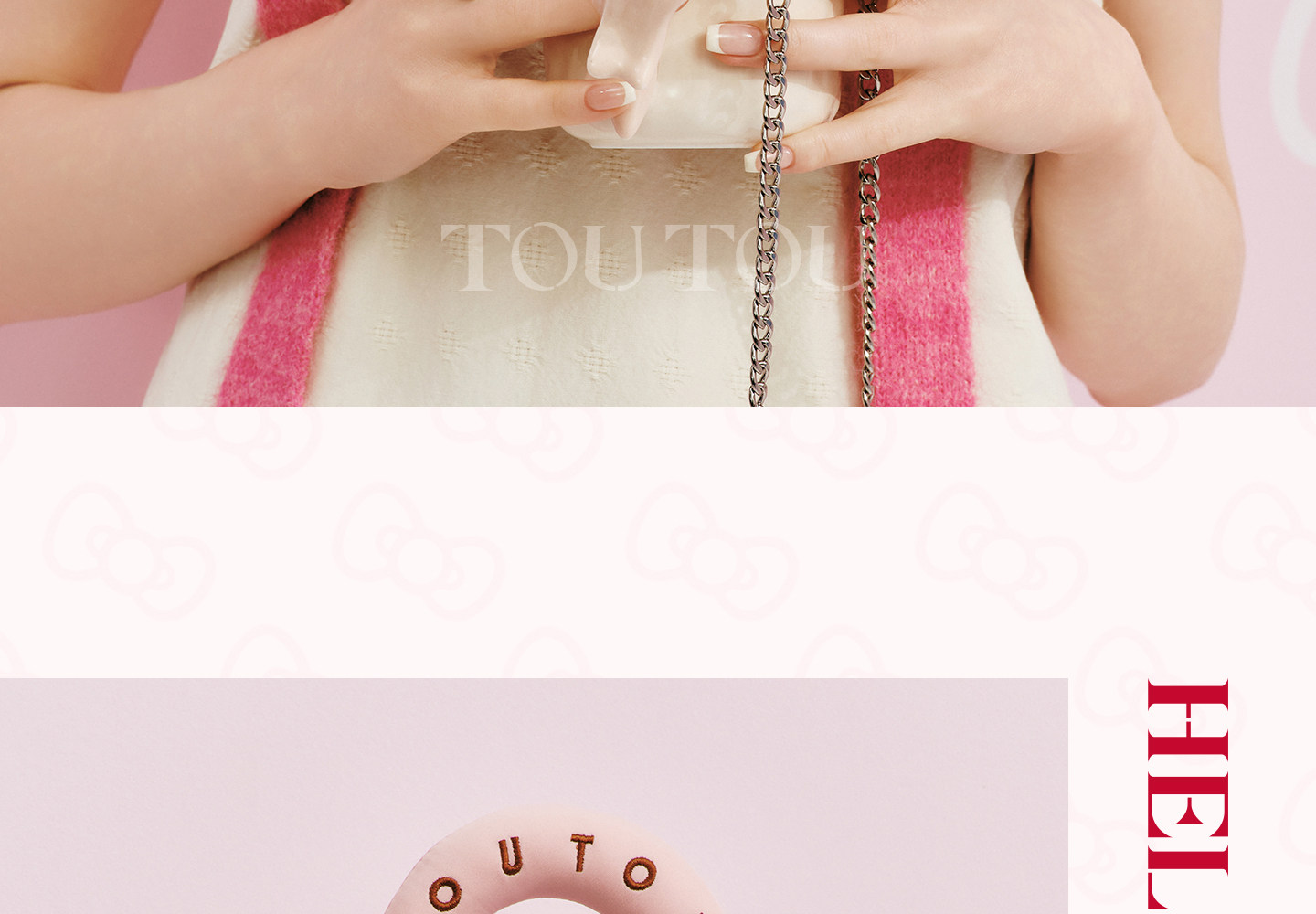 TOUTOU Faux Leather Magnetic Snap Shoulder Bag
