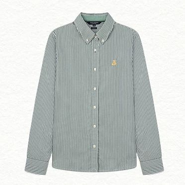 [Same Style as Zhao Lusi] Tw Little Bear 26 Autumn Casual Commuting Striped Shirt Women's Shirt Ttys26A49E2I0K