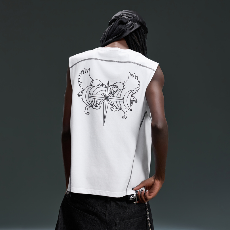 (Tbhnp) Theboyhasnopatience Dawn and Dusk Double-Headed Eagle Hasselblad Line Vest Versatile
