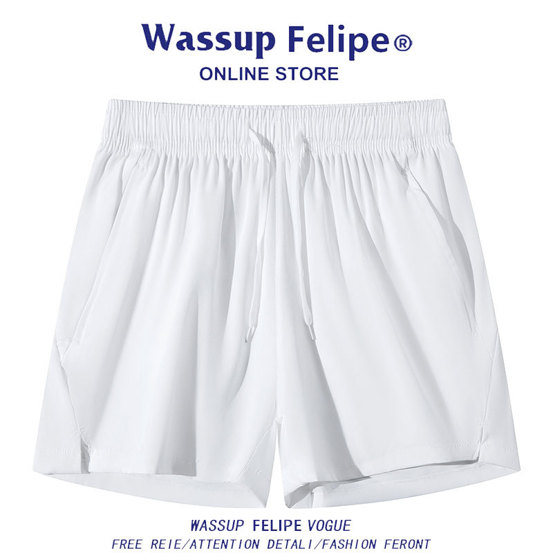 2026 New Summer Thin Ice Silk Casual Shorts for Men, Quick-Drying Three-Quarter Running Fitness Sports Pants