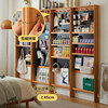 Aimu Silin Cave Board Solid Wood Entrance Storage Cabinet Cheese Thin Cabinet Door Narrow Cabinet Storage Shelf Display Showcase