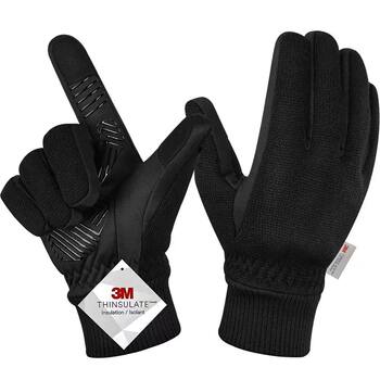 Moreok Men's and Women's Winter 3m Thinsulate-10 ℃ Warm Running and Cycling Touchscreen Motorcycle Gloves