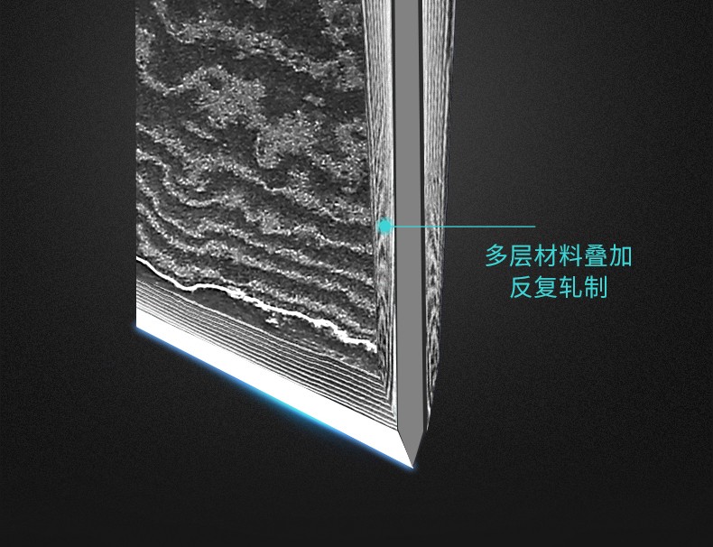 安享好物 安享B级切片刀-十八子作大马士革 锋度切片刀  