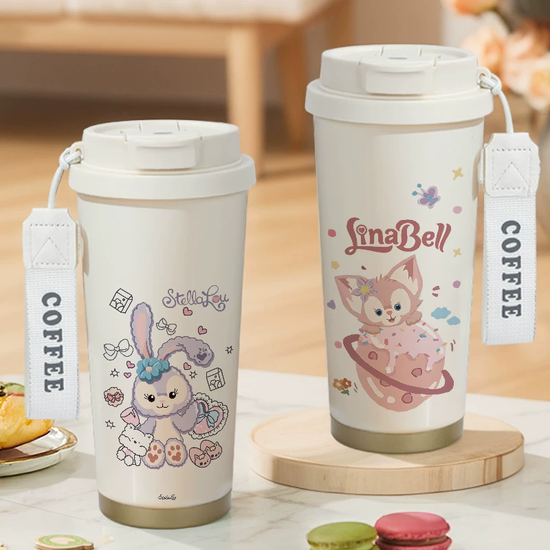 Disney, coffee glass, straw with glass engraved, custom-made