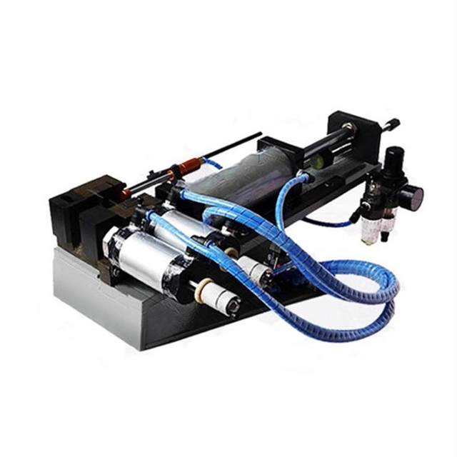 Air stripper with oblique back upright sheath core wire peeler cable wire stripper semi-automatic pneumatic skin peeler