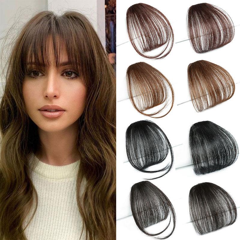 Bangs Wig Invisible Short Hairpiece for Women Natural Realistic Bangs Hairpiece Air Bangs Hairpiece
