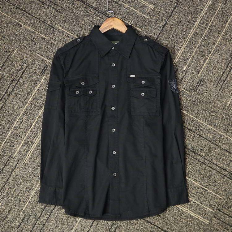 Outdoor American military uniform version casual long-sleeved shirt cotton men's shirt