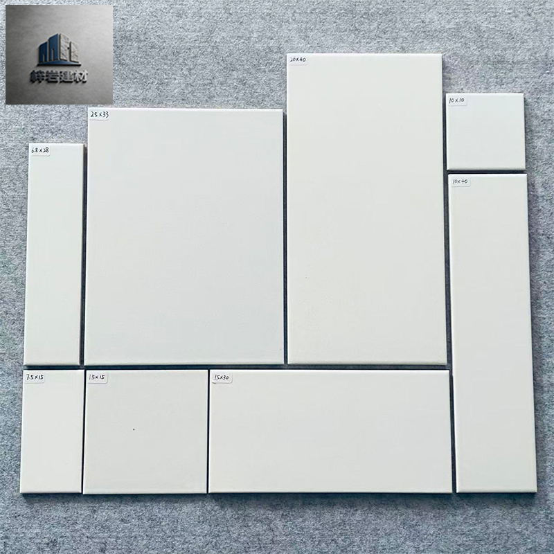 15*15 Pure White Glossy Interior Wall Tiles 10*40 Style Ceramic Tiles Kitchen Dining Room 25*33 Tiles
