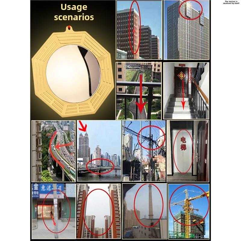 Pure Copper Eight-Trigram Mirror, Convex Window Mirror, Zodiac Copper Mirror, Entrance Door Convex Mirror, Door-To-Door Mirror, Hol Home Product