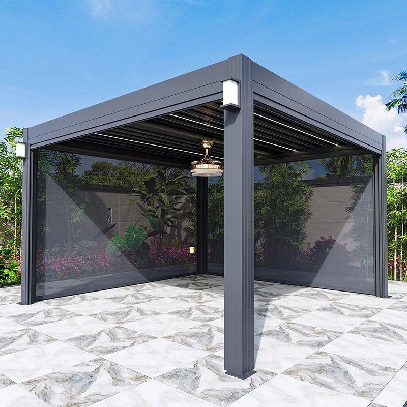 Outdoor Gazebo Courtyard Villa Leisure Outdoor Garden Sunroom Aluminum Alloy Electric Louvered Sunshade Pavilion