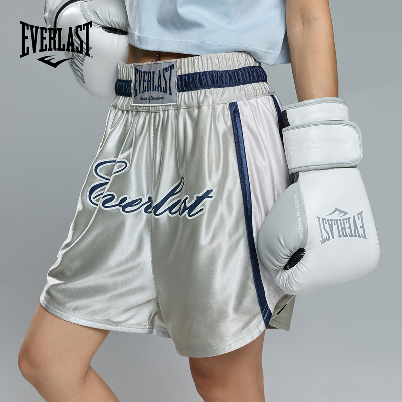 American Everlast Sports Boxing and Martial Arts Shorts for Men, Mixed Martial Arts Training, Basketball Fitness Three-Quarter Shorts for Women, Spring