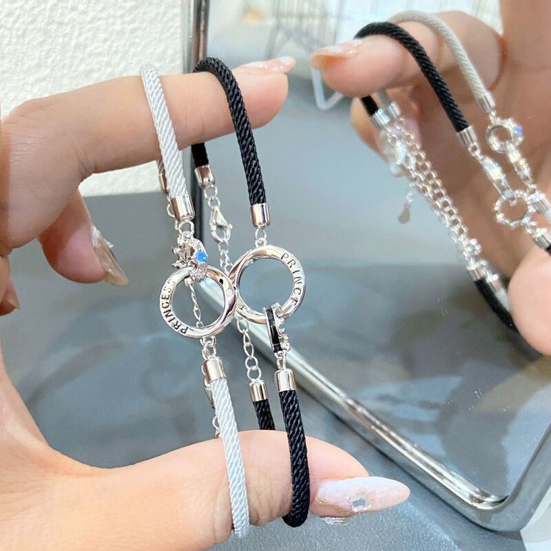 Mobius Ring Couple Bracelets for Men and Women, Customizable with Engraving, 520 Valentine's Day Gift Mobius Ring Couple Bracelets for Men and Women, Customizable with Engraving, 520 Valentine's Day Gift