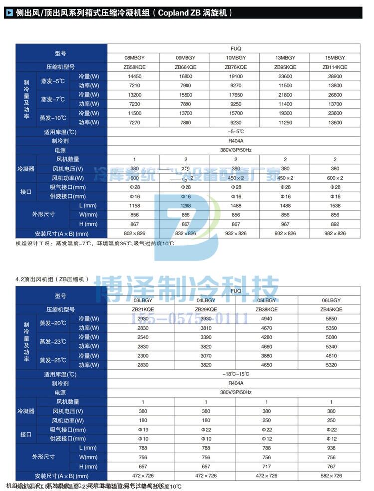 博泽全封闭冷库外机一体机冷冻制冷机组全套冷库设备(图20)