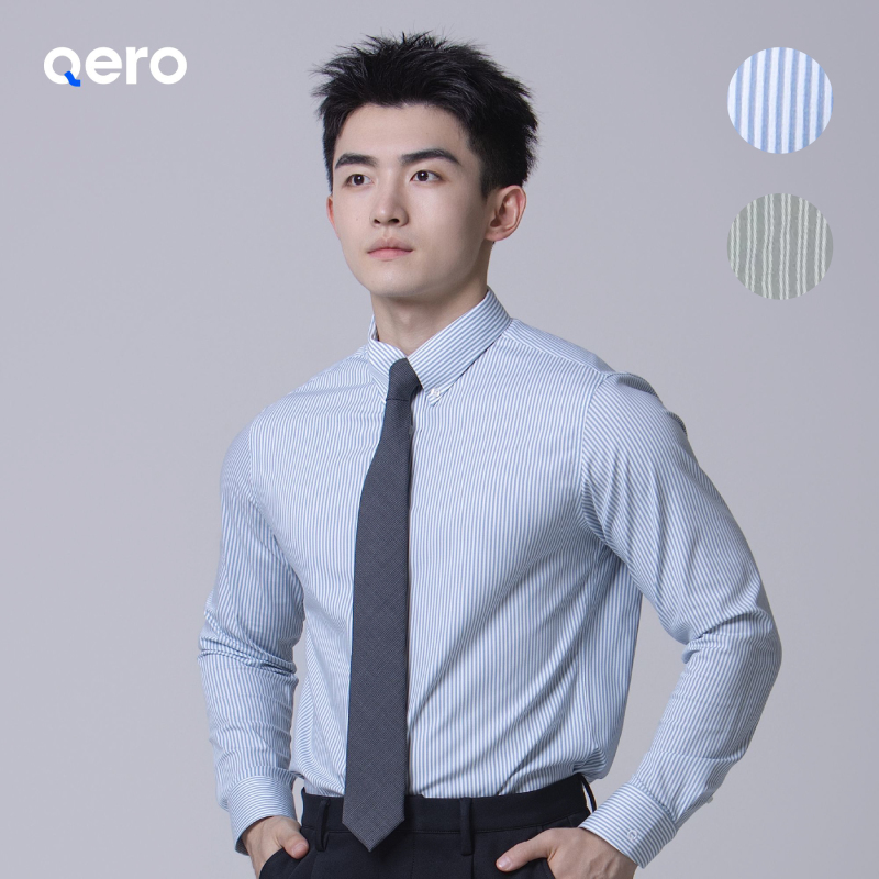Qero-【Spring and Summer Colors】Button-Down Collar Stylish Striped Shirt