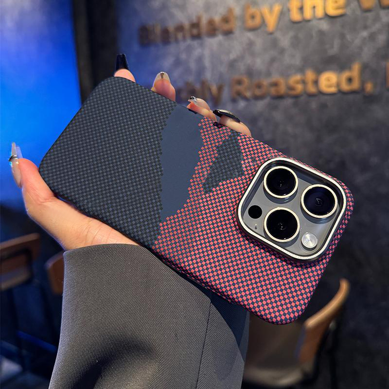 Anker Anker Kevlar Pattern Mountain and Galaxy Magnetic Suction Suitable for iPhone 15 Pro Apple 16 Mobile Phone Case 14Promax New 12 Frosted Anti-Fingerprint 13Pro Male 14 Carbon Fiber Pattern 16m