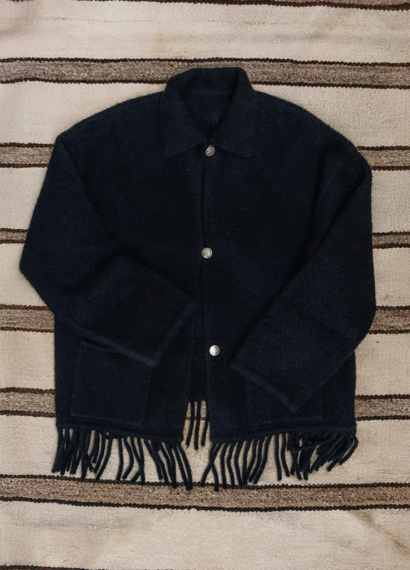 Mo Studio｜Ur30 Alternative Alpaca Wool Blend Elegant Tassel Knit Cardigan