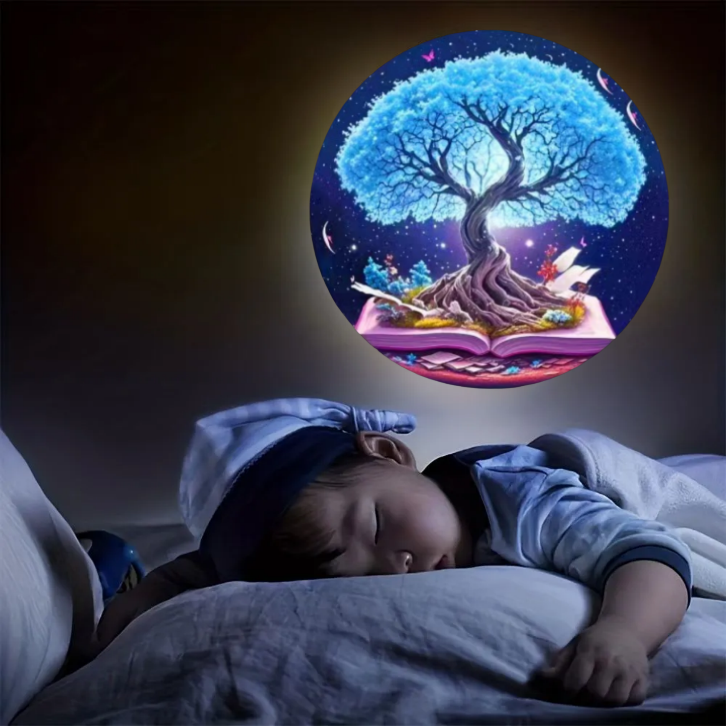 лампа 2026年新年款星空生命之树投影灯led小夜灯usb浪漫卧室氛围创意灯 T5