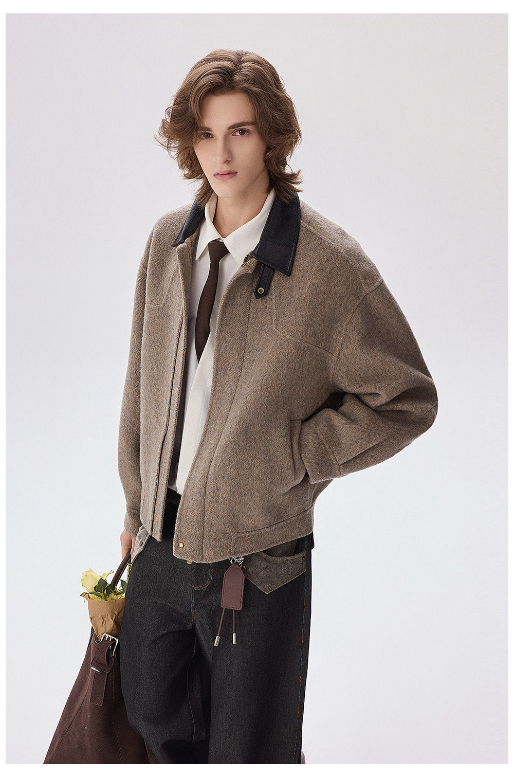 CHOR 70% Wool Double-Faced Buckle Jacket