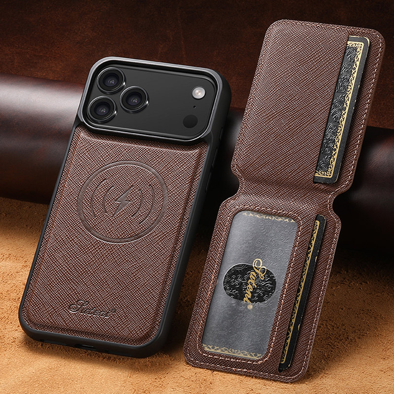 Iphone17Promax Mobile Phone Case with Card Holder 16 Apple 16Pro High-End Magsafe Magnetic Suction 15Pm Protective Case 14Plus Genuine Leather 13 Wallet-Style with Stand 12Pm Can Hold Multiple Cards Iphone17Promax Mobile Phone Case with Card Holder 16 Apple 16Pro High-End Magsafe Magnetic Suction 15Pm Protective Case 14Plus Genuine Leather 13 Wallet-Style with Stand 12Pm Can Hold Multiple Cards