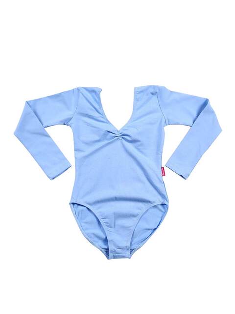 Sansha Children's Ballet Dance Costume for Girls, Long-Sleeve Leotard, Children's One-Piece Outfit, Girls' Exam Outfit