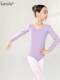 Sansha France Sansha Children's Ballet Dance Suit Long-sleeved Exercise Suit Training Ballet Performance Jumpsuit