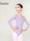 Sansha France Sansha Children's Ballet Dance Suit Long-sleeved Exercise Suit Training Ballet Performance Jumpsuit
