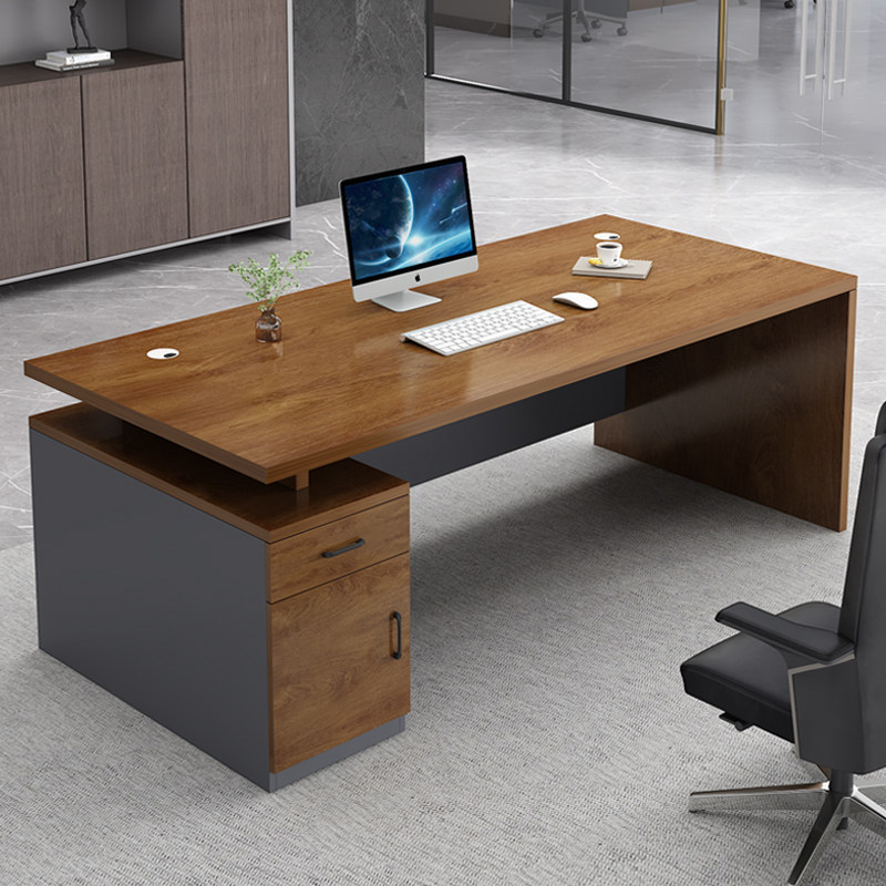 Office Desk and Chair Set, Second-Hand Furniture, Used Goods Market, Minimalist Modern Executive Office