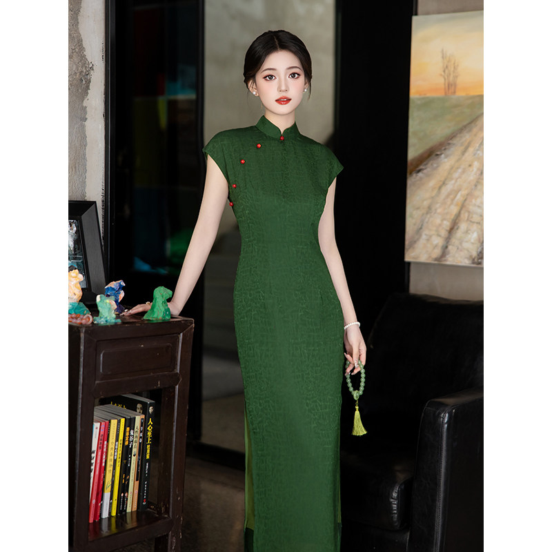 shanghai dress modern Hanfu Modern Chinese Traditional Cut Qipao Dress Retro Shanghai Cheongsam Dress