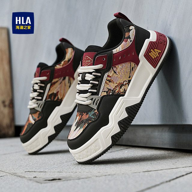 Heilan House Men's Shoes, Sports and Casual Sneakers, Unique Design, Youth-Friendly, Soft-Soled, Versatile, Low-Top Canvas Trendy Shoes