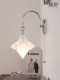 Full-Spectrum Eye-Protection French Mid-Century Style Bedroom Star Bedside Wall Lamp Designer Model Study Bedroom Glass Wall Lamp