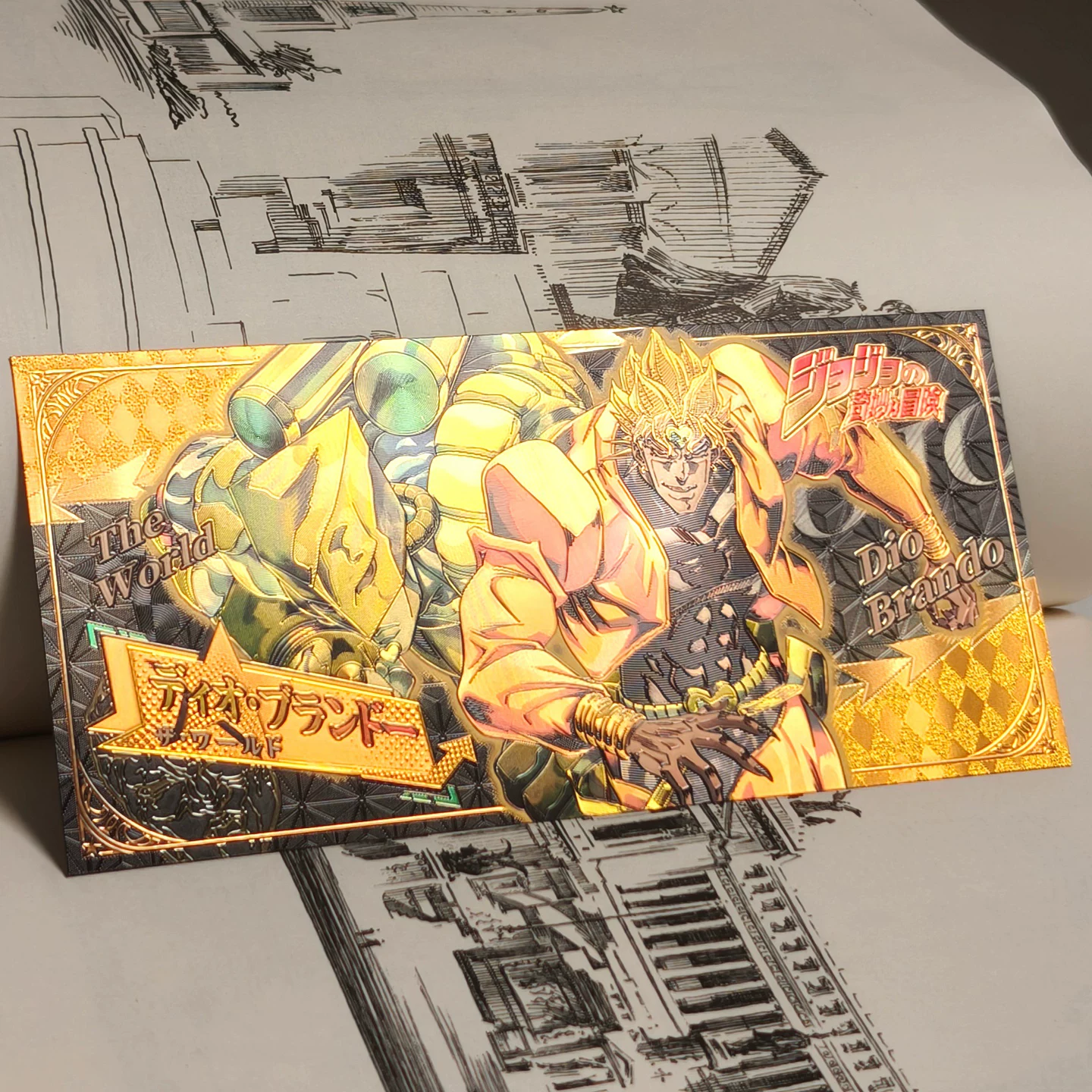 Карты периферии JOJO, карты преломления, Джотаро Диокони, Яманоро периферийные аниме-карты в качестве подарков одноклассникам